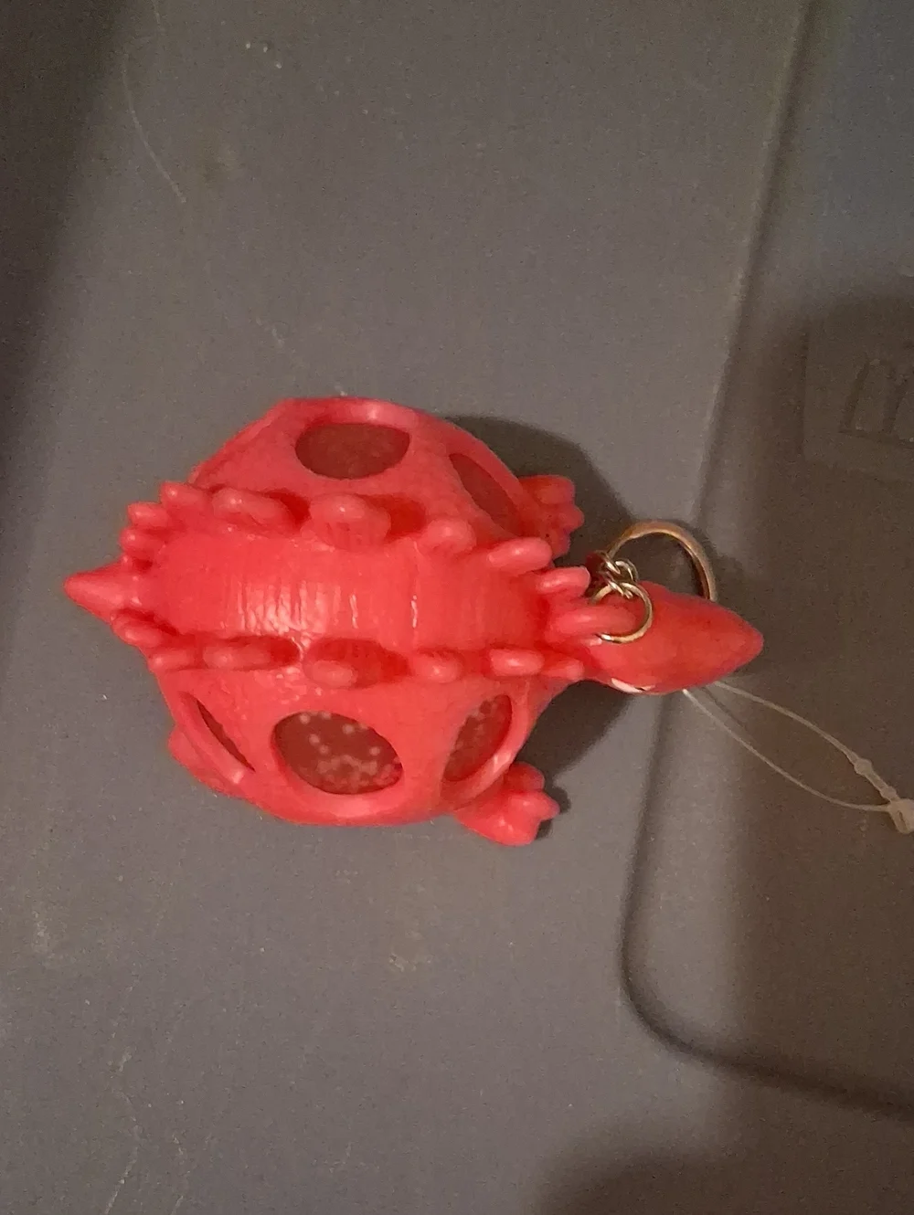 Punk  Stegosaurus Small Pet Small Squishey Key Chain